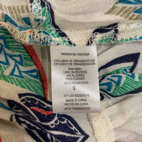 Democracy Cream 3/4 Sleeve Ruffled Blouse - Picture 5 of 9